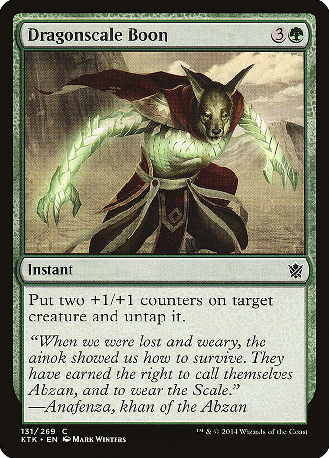MTG Card Title: Dragonscale Boon KTK/131