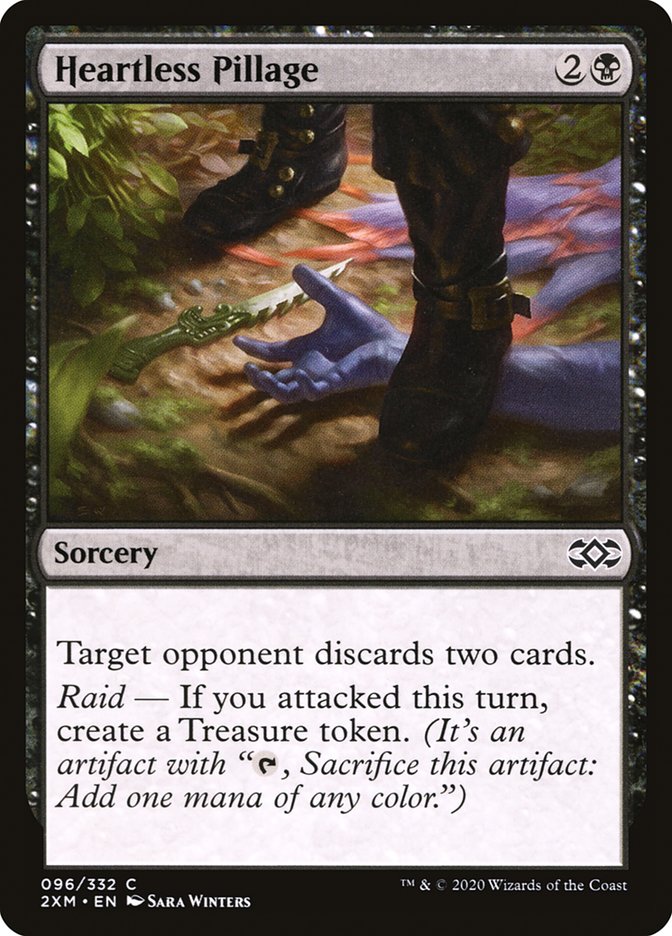 MTG Card Title: Heartless Pillage 2XM/96