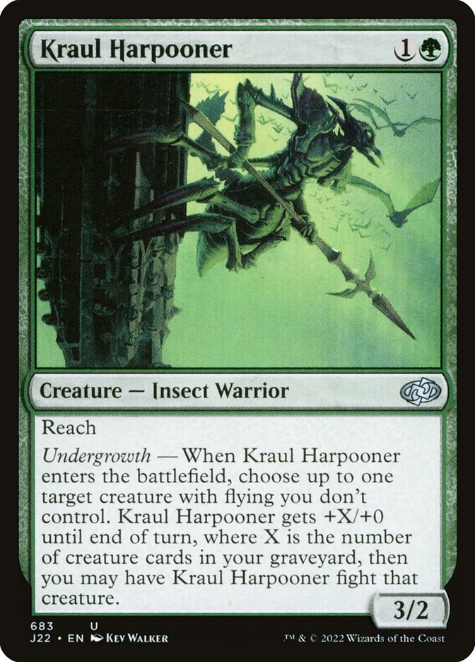 MTG Card Title: Kraul Harpooner J22/683