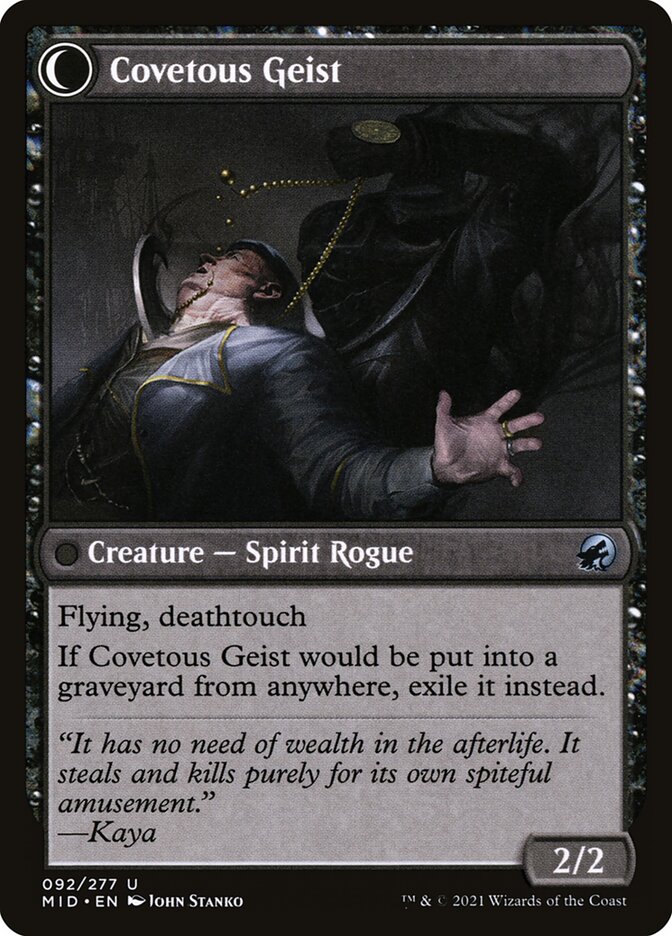 Covert Cutpurse // Covetous Geist MID/92