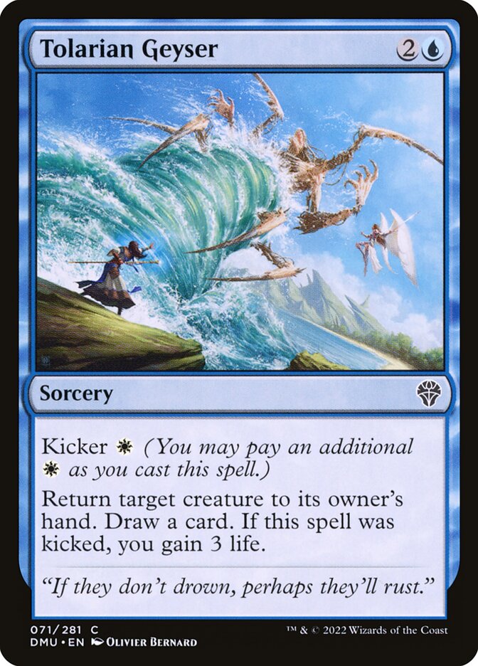 MTG Card Title: Tolarian Geyser DMU/71