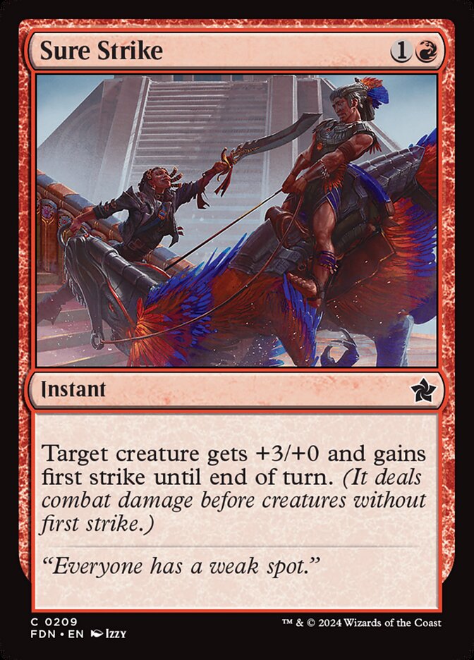 MTG Card Title: Sure Strike FDN/209