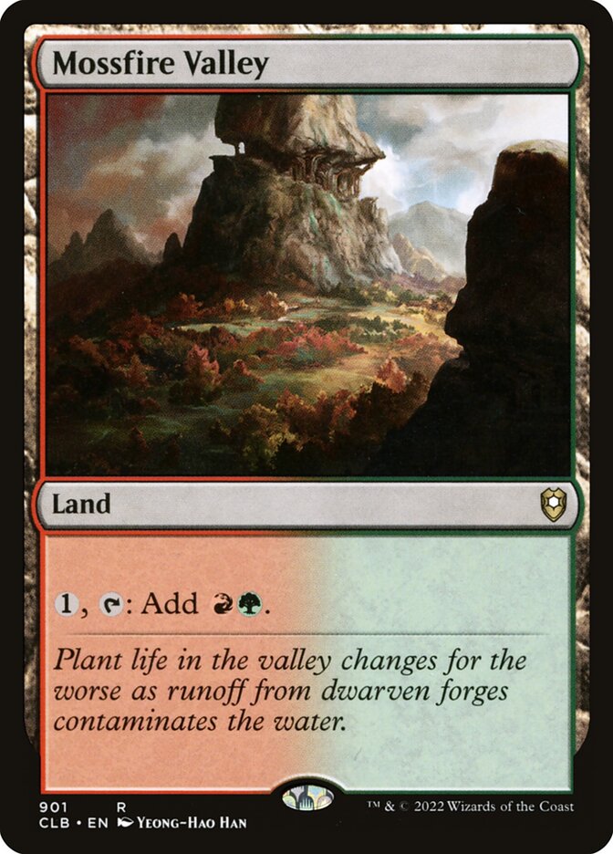 MTG Card Title: Mossfire Valley CLB/901