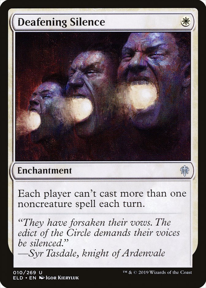 MTG Card Title: Deafening Silence ELD/10