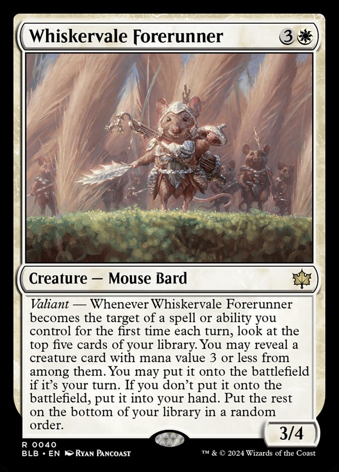 MTG Card Title: Whiskervale Forerunner BLB/40