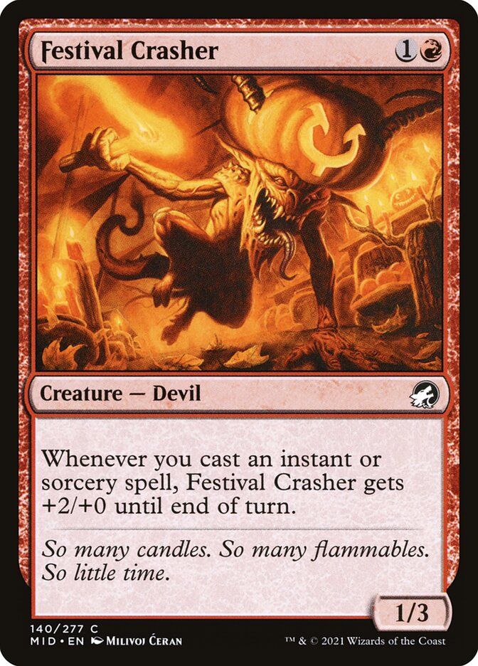 MTG Card Title: Festival Crasher MID/140