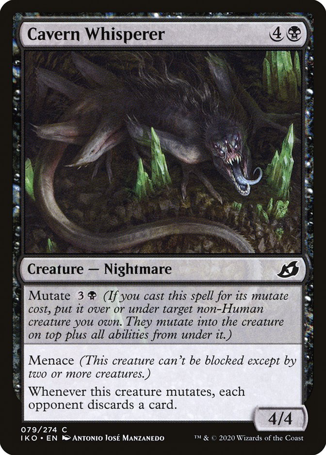 MTG Card Title: Cavern Whisperer IKO/79