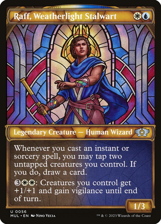 MTG Card Title: Raff, Weatherlight Stalwart MUL/56