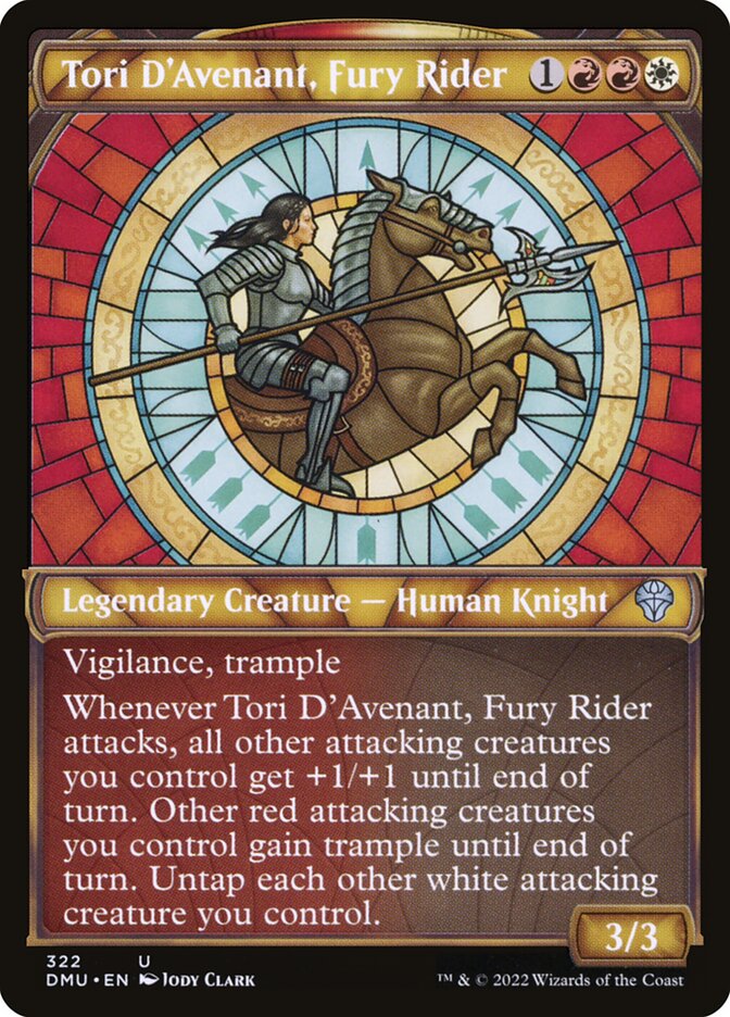MTG Card Title: Tori D'Avenant, Fury Rider DMU/322