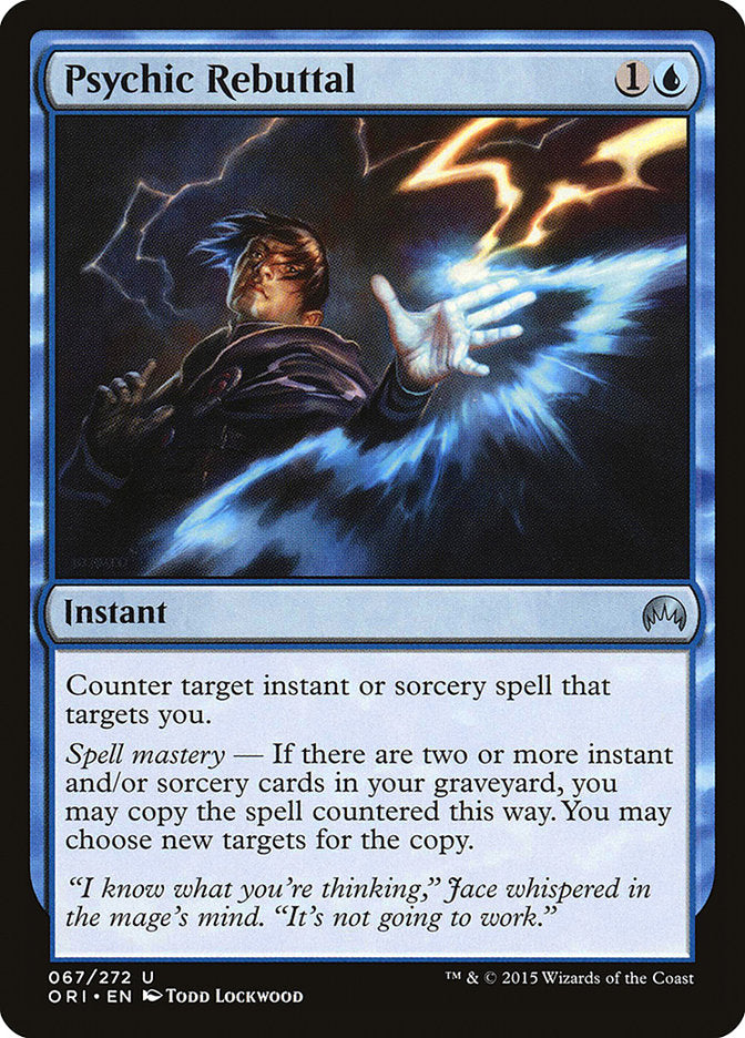 MTG Card Title: Psychic Rebuttal ORI/67