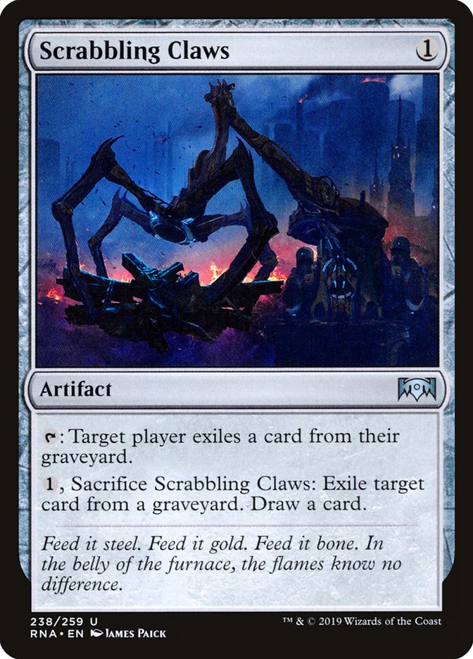 MTG Card Title: Scrabbling Claws RNA/238