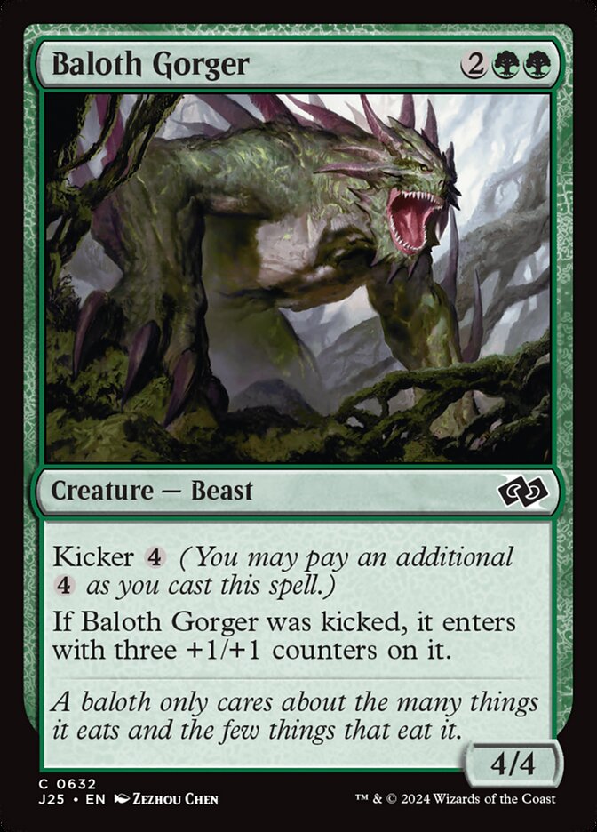MTG Card Title: Baloth Gorger J25/632
