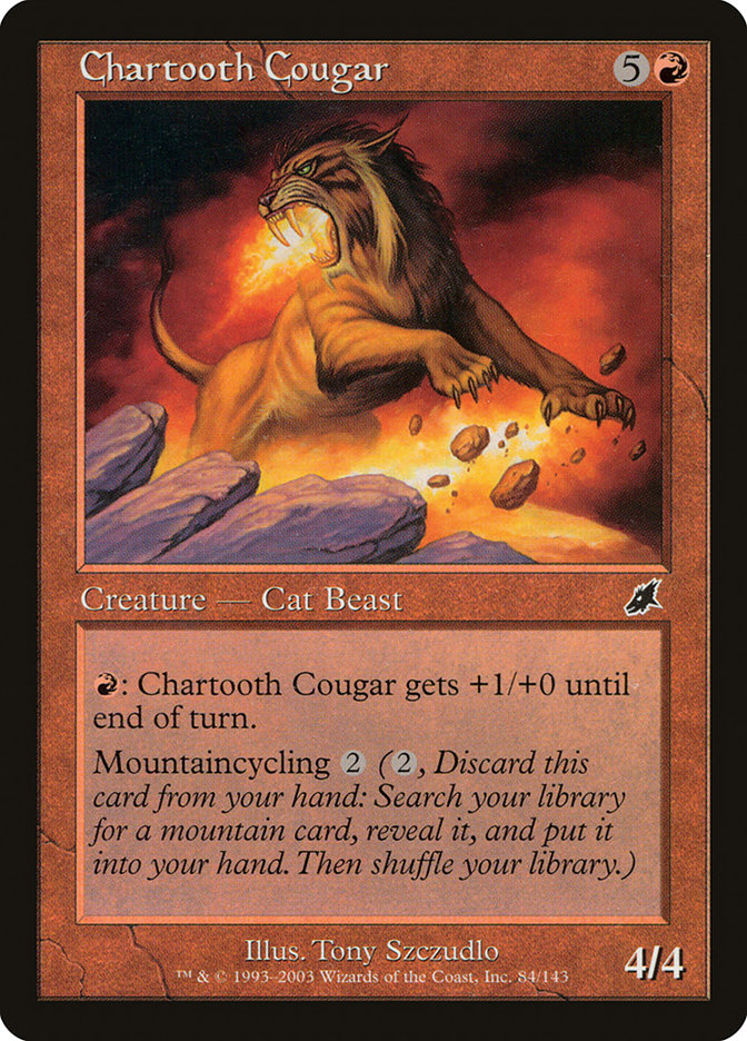 MTG Card Title: Chartooth Cougar SCG/84