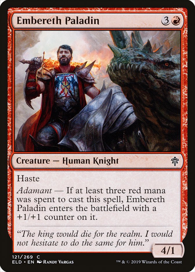 MTG Card Title: Embereth Paladin ELD/121