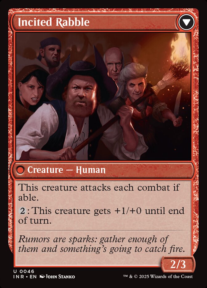 Town Gossipmonger // Incited Rabble INR/46