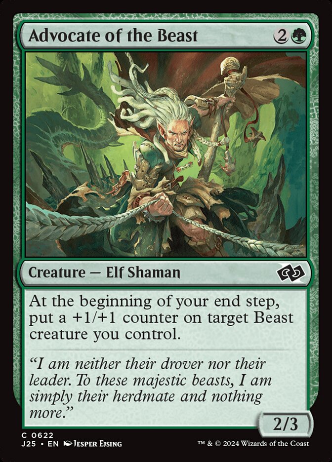 MTG Card Title: Advocate of the Beast J25/622