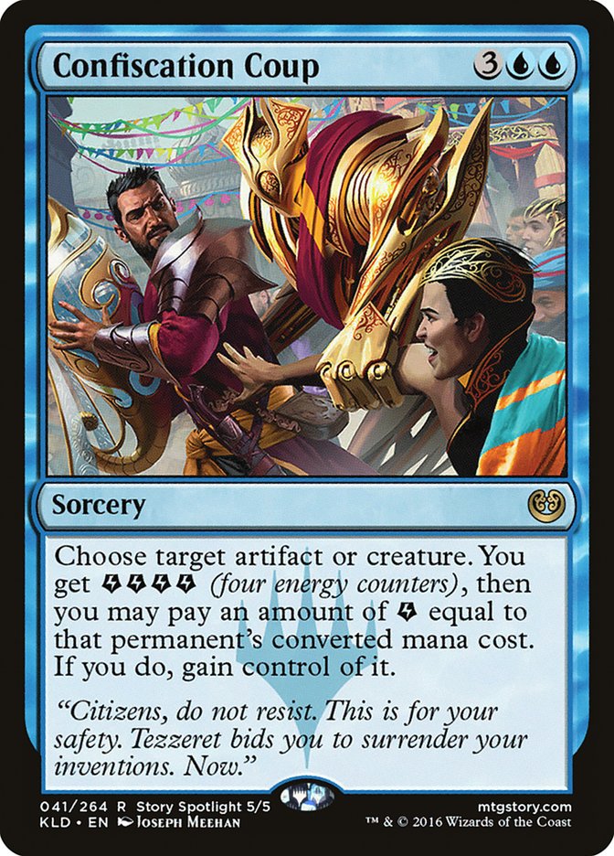 MTG Card Title: Confiscation Coup KLD/41