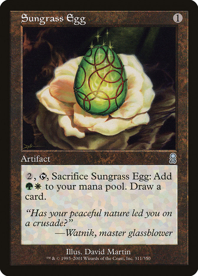 MTG Card Title: Sungrass Egg ODY/311