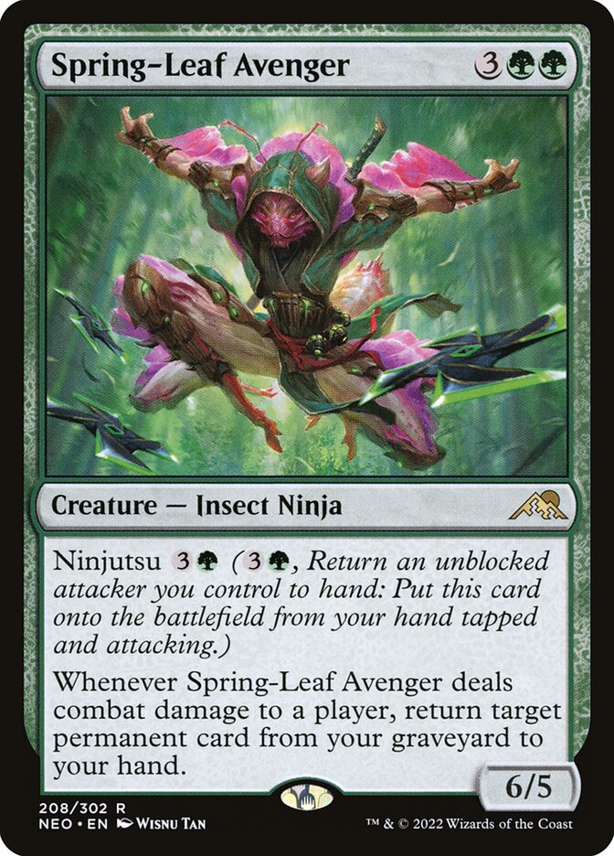 MTG Card Title: Spring-Leaf Avenger NEO/208