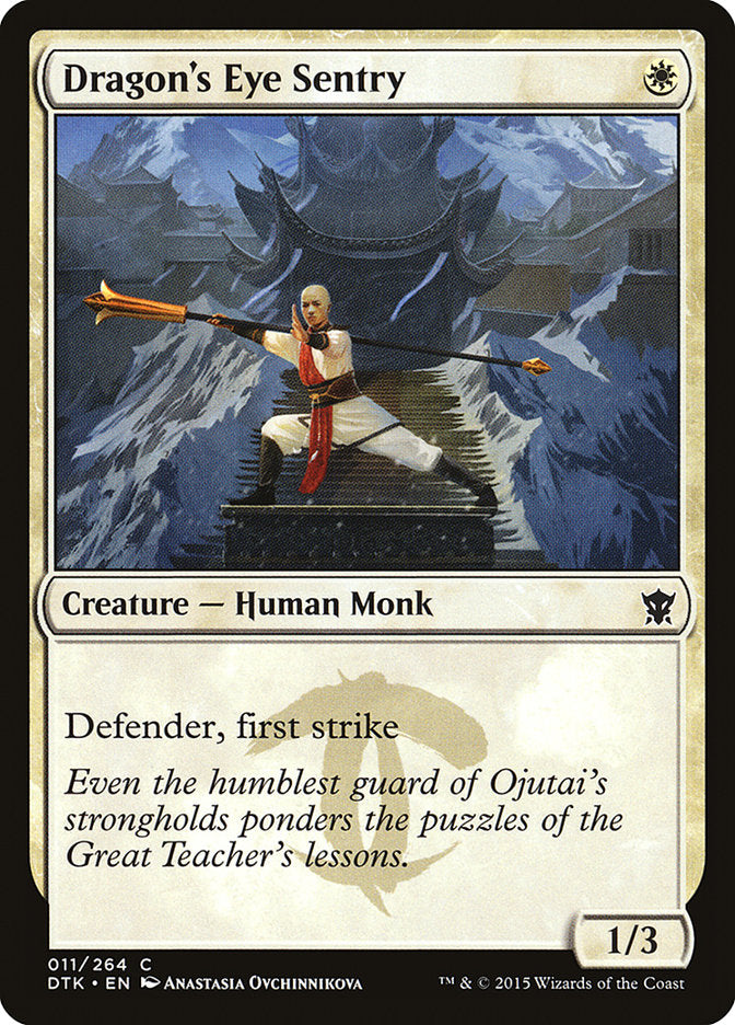 MTG Card Title: Dragon's Eye Sentry DTK/11