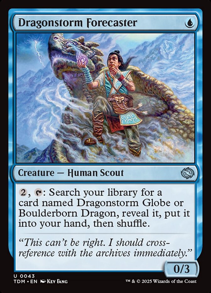 MTG Card Title: Dragonstorm Forecaster TDM/43