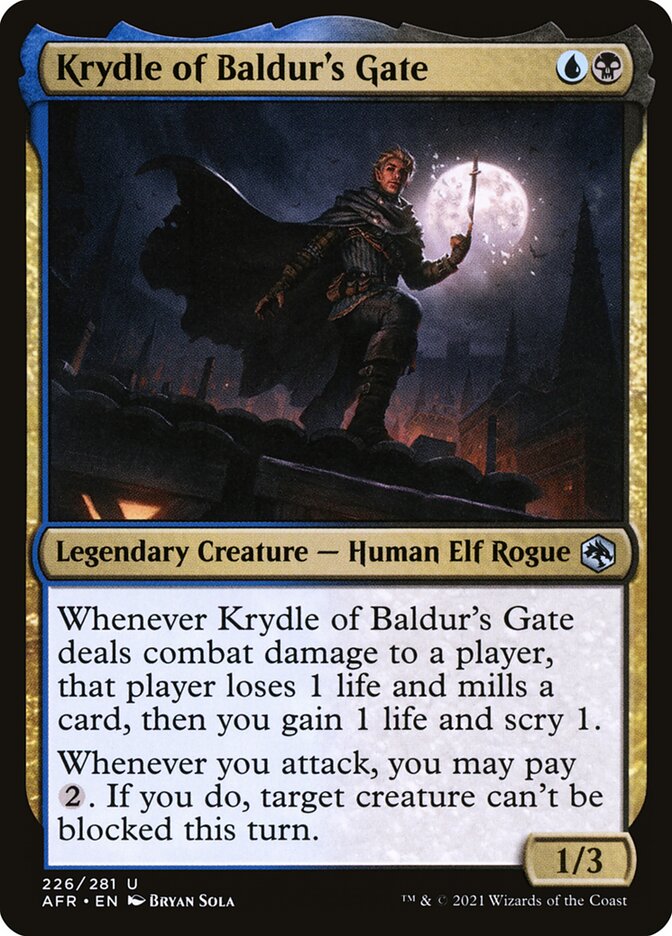 MTG Card Title: Krydle of Baldur's Gate AFR/226