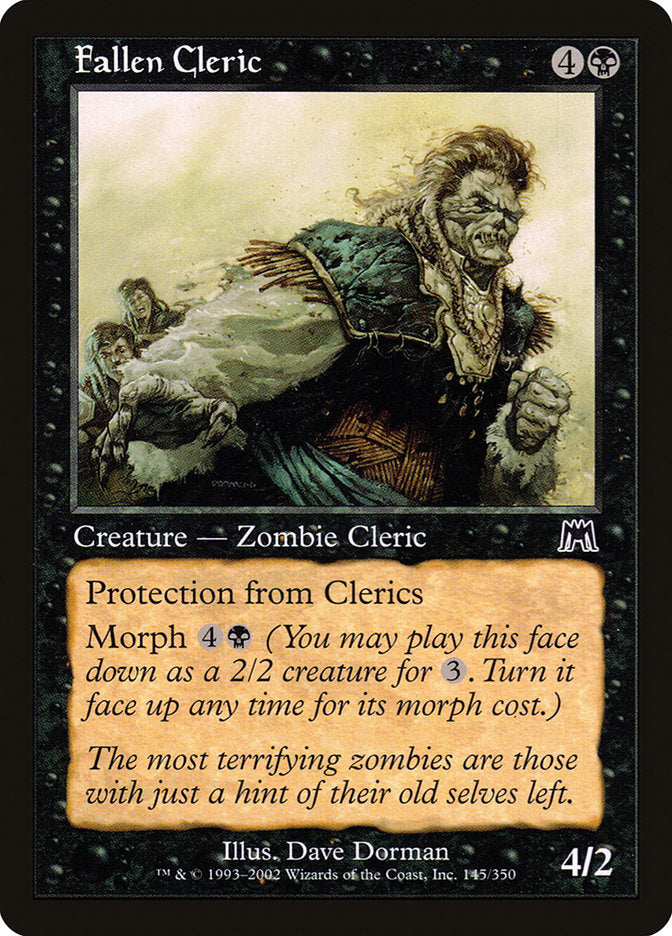MTG Card Title: Fallen Cleric ONS/145