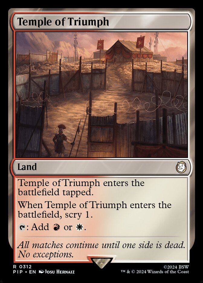MTG Card Title: Temple of Triumph PIP/312