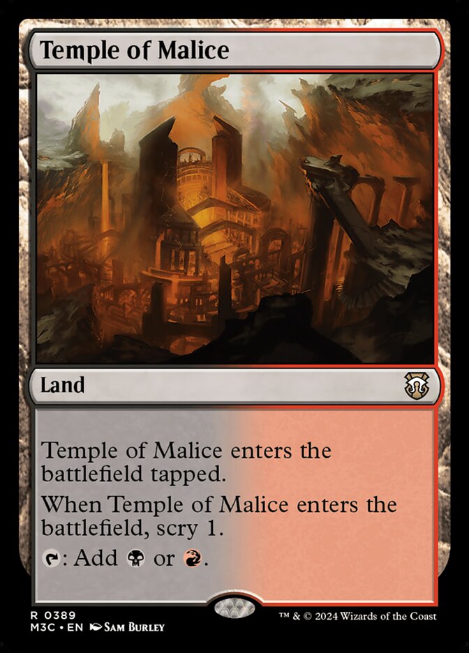 MTG Card Title: Temple of Malice M3C/389