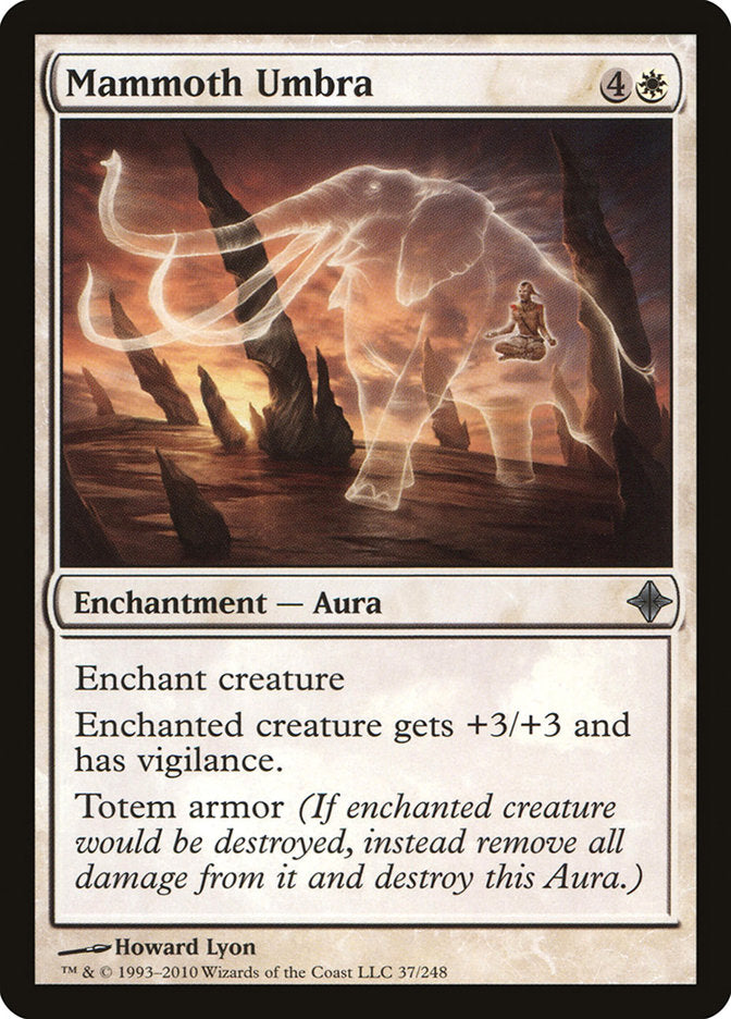 MTG Card Title: Mammoth Umbra ROE/37