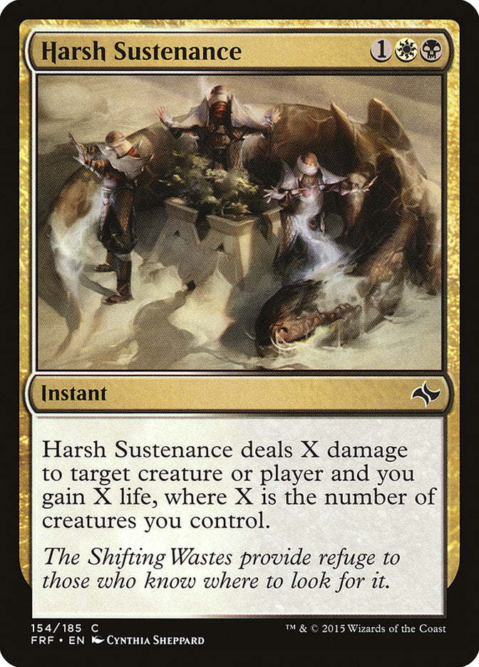 MTG Card Title: Harsh Sustenance FRF/154