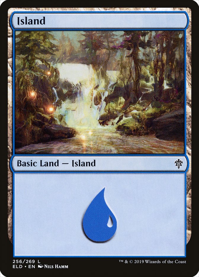 MTG Card Title: Island ELD/256
