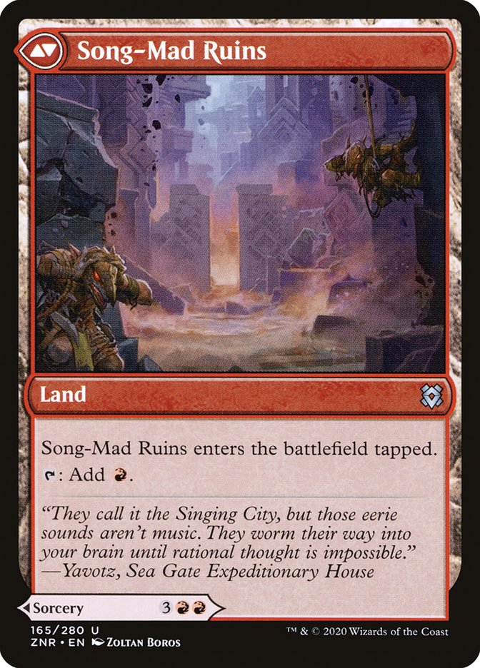Song-Mad Treachery // Song-Mad Ruins ZNR/165