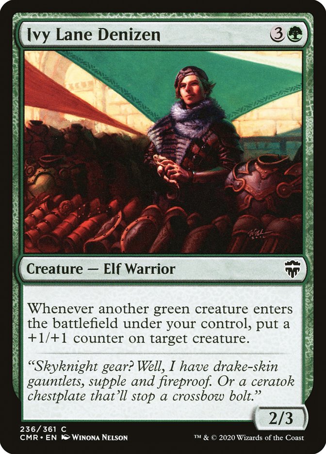 MTG Card Title: Ivy Lane Denizen CMR/236