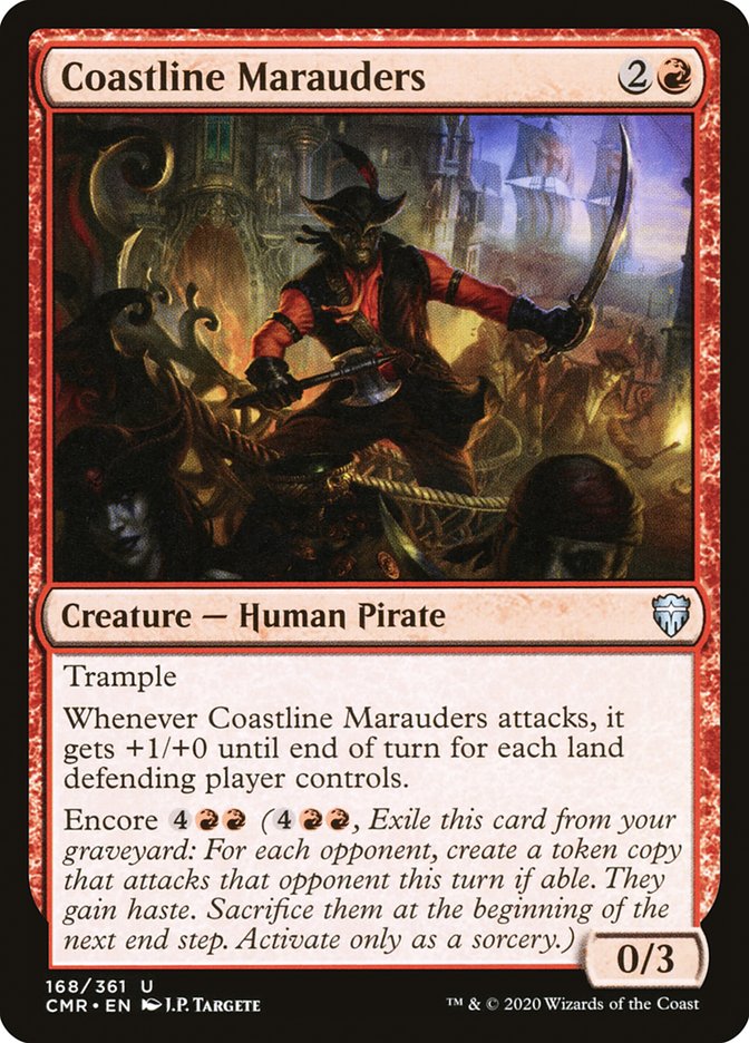 MTG Card Title: Coastline Marauders CMR/168