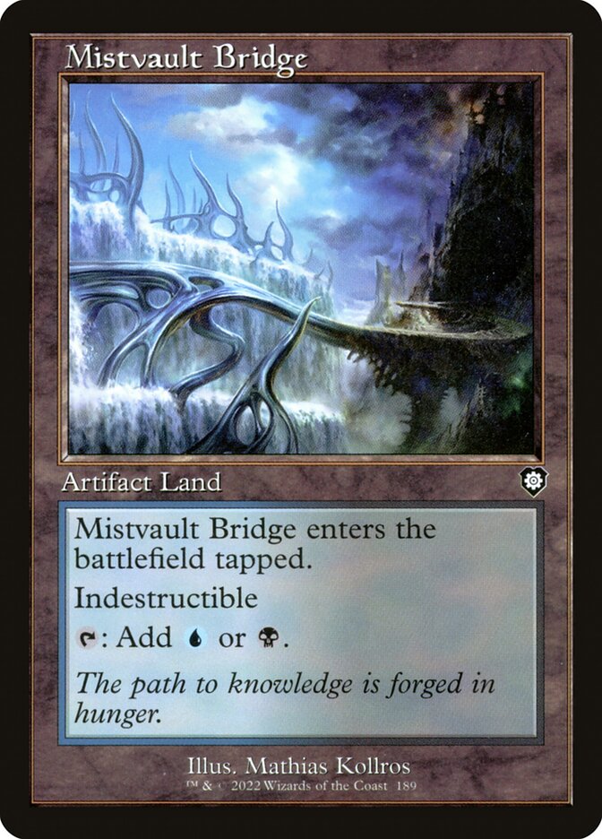 MTG Card Title: Mistvault Bridge BRC/189