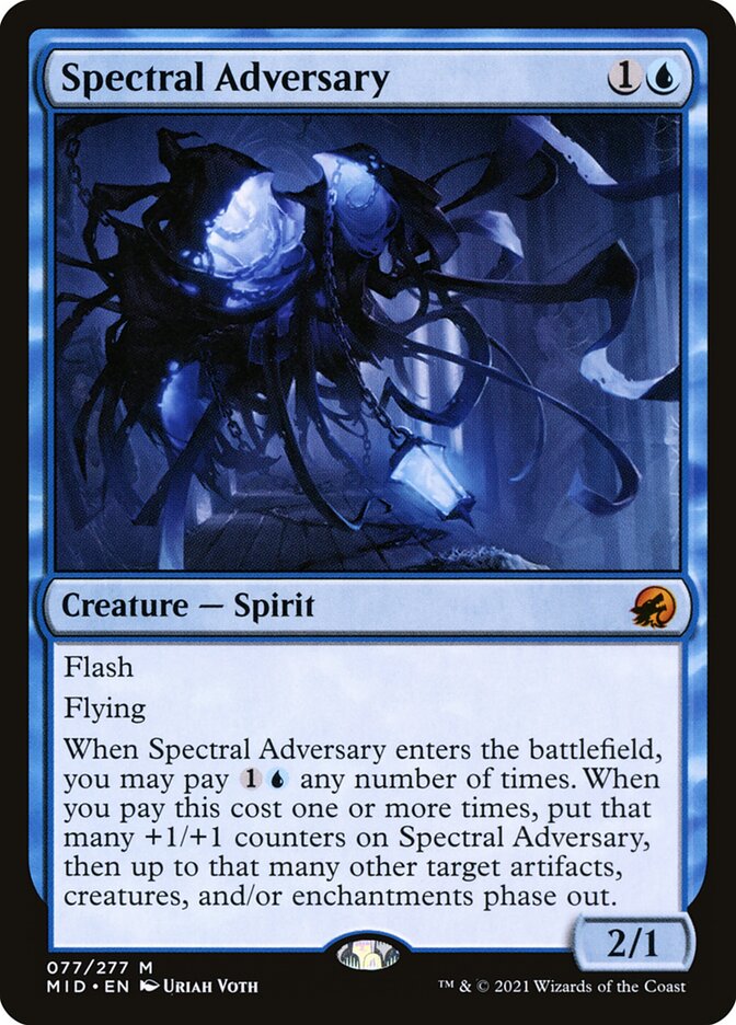 MTG Card Title: Spectral Adversary MID/77
