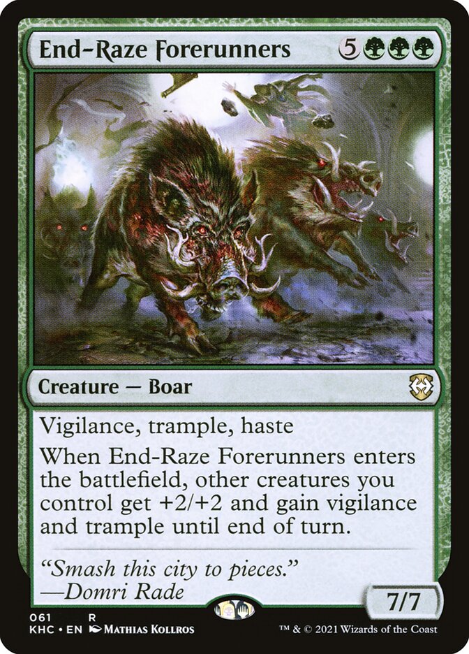 MTG Card Title: End-Raze Forerunners KHC/61