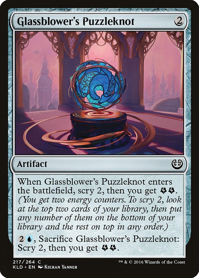 MTG Card Title: Glassblower's Puzzleknot KLD/217