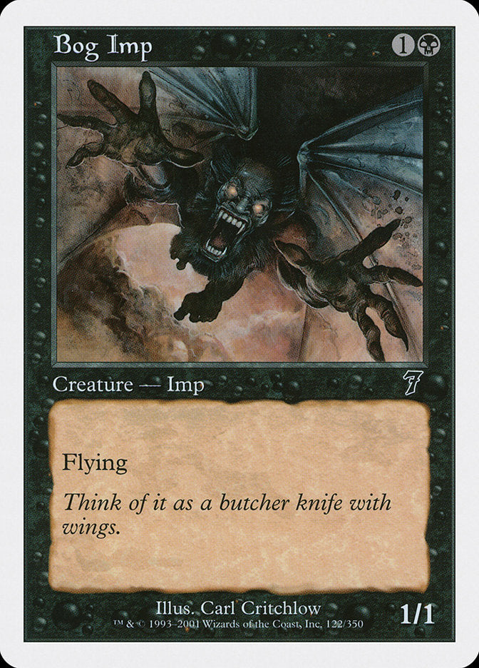 MTG Card Title: Bog Imp 7ED/122