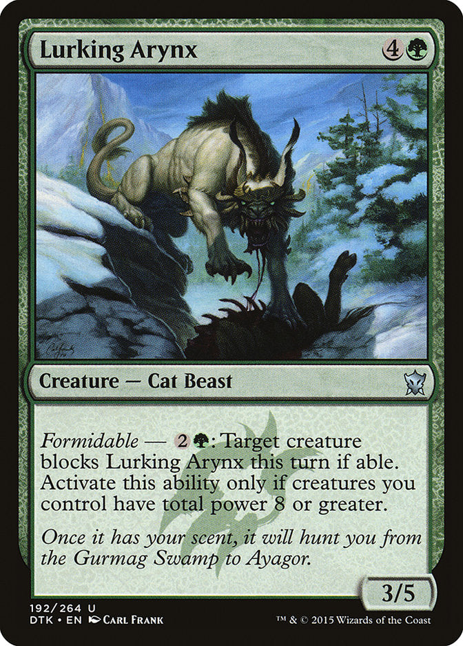 MTG Card Title: Lurking Arynx DTK/192
