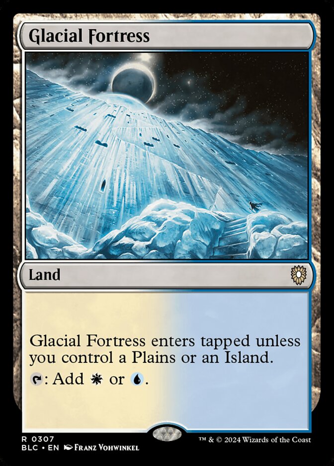 MTG Card Title: Glacial Fortress BLC/307