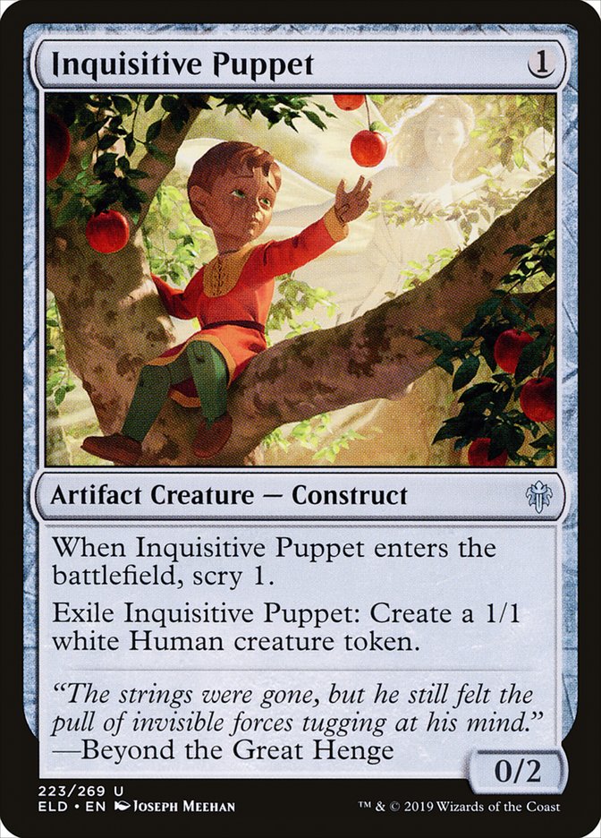 MTG Card Title: Inquisitive Puppet ELD/223