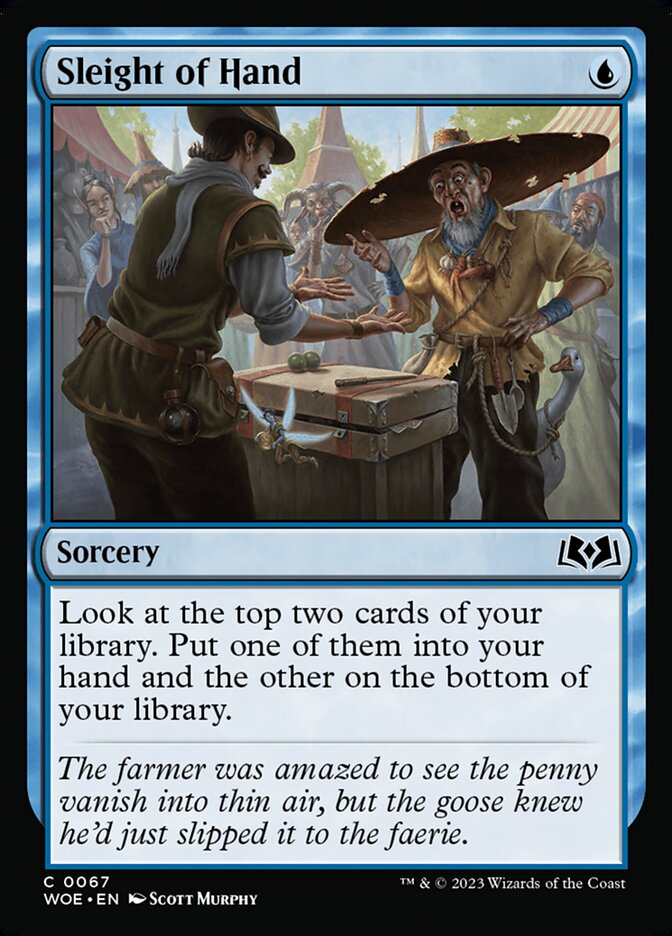 MTG Card Title: Sleight of Hand WOE/67
