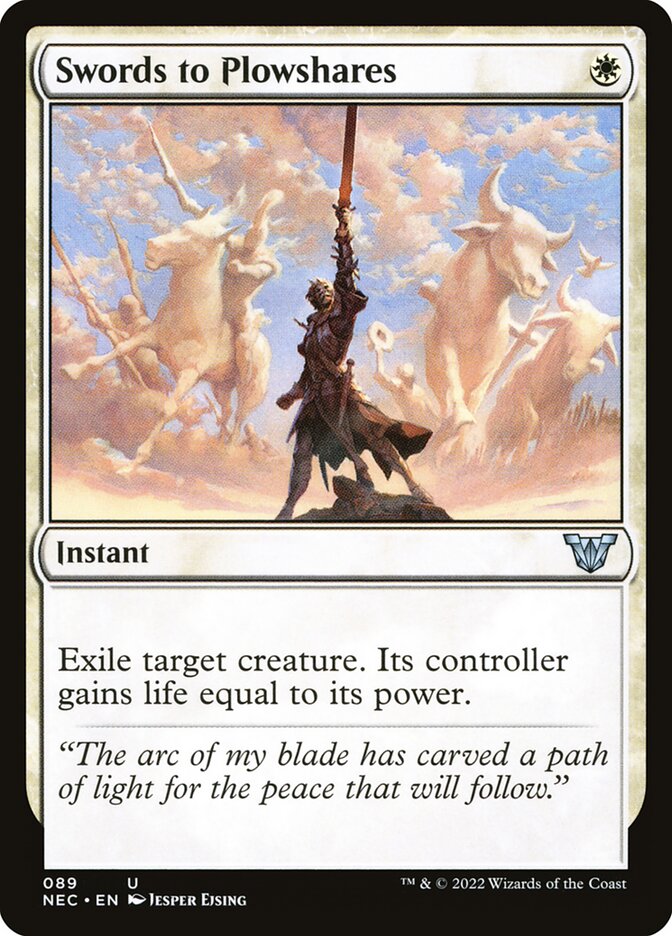 MTG Card Title: Swords to Plowshares NEC/89
