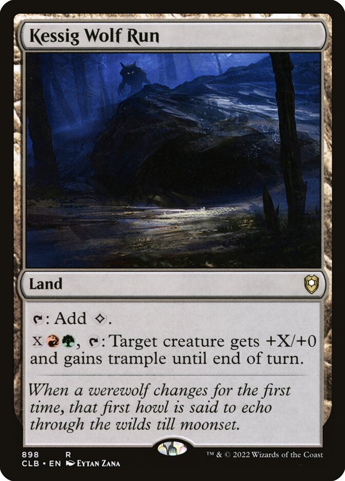MTG Card Title: Kessig Wolf Run CLB/898