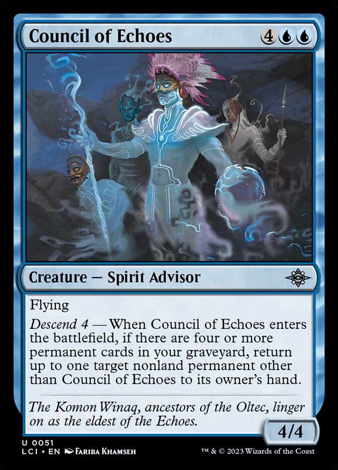 MTG Card Title: Council of Echoes LCI/51