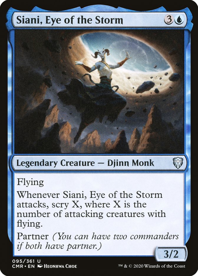 MTG Card Title: Siani, Eye of the Storm CMR/95