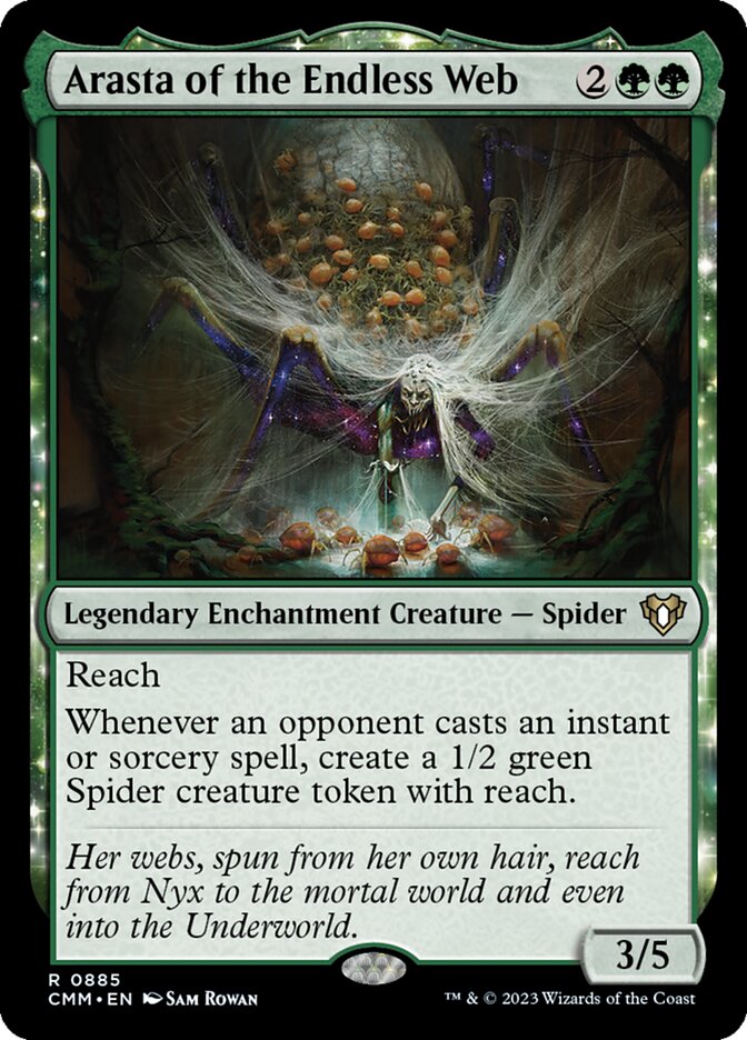 MTG Card Title: Arasta of the Endless Web CMM/885