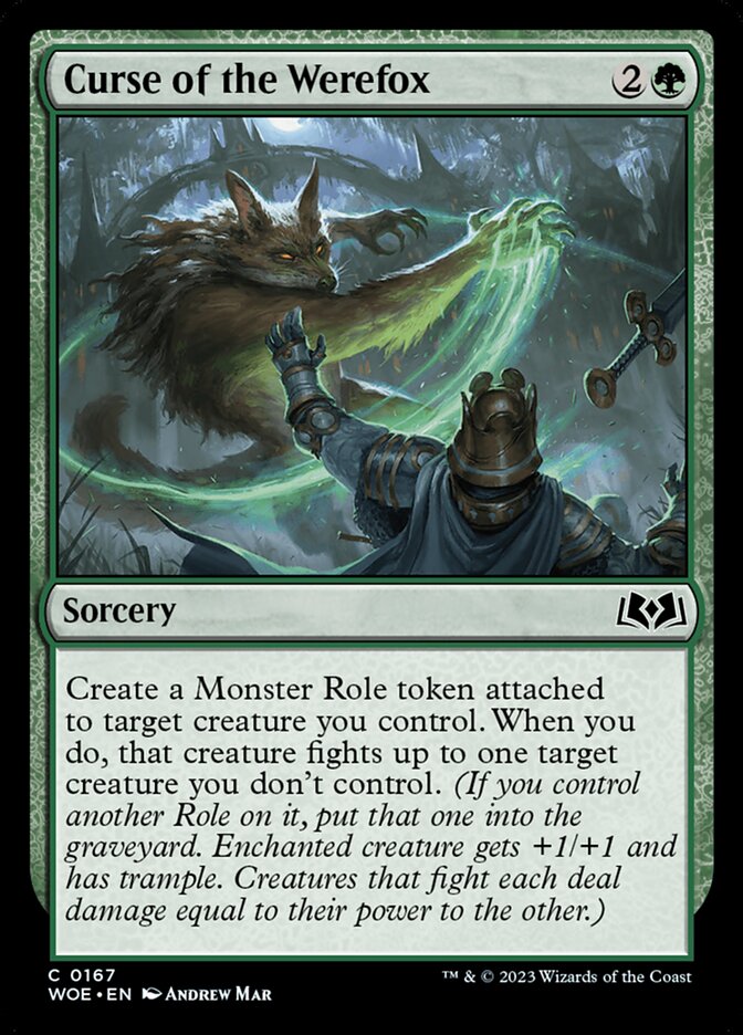 MTG Card Title: Curse of the Werefox WOE/167